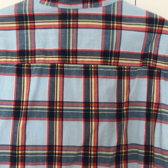 Men’s Blue Plaid Aeropostale Shirt - Picture 5 of 7